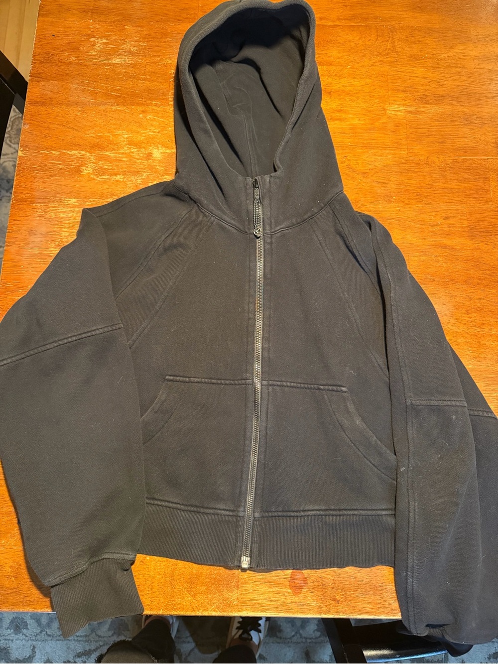 lululemon athletica Black Full-Zip Hooded Sweatshirt